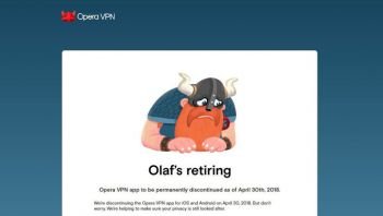 Opera VPN прекращает работу 30 апреля