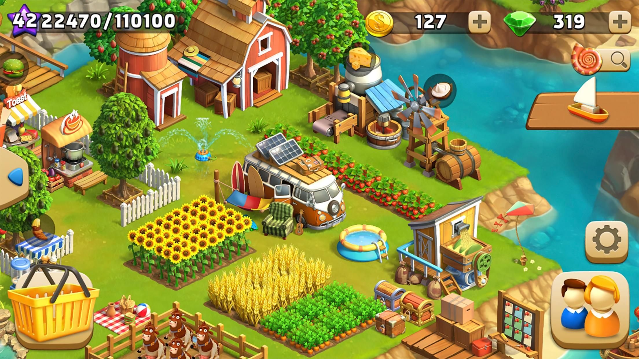 Игра соседство. Funky Bay веселая ферма. Игра Family Farm Adventure. Ферма Джейн: веселая игра. Family Farm Adventure карта.