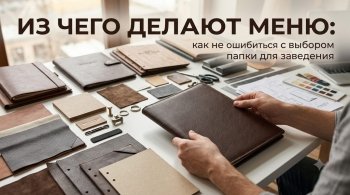 Из чего делают меню: как не ошибиться с выбором папки для заведения
