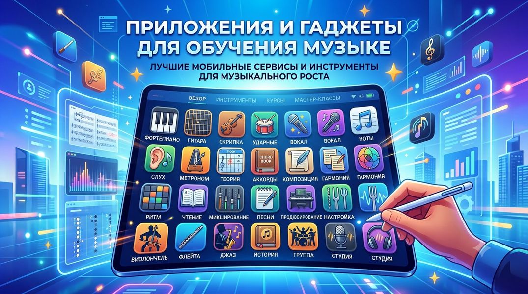 Учим музыку по телефону: обзор приложений 2026 года Учим музыку по телефону: обзор приложений 2026 года